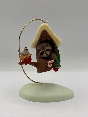 Hallmark Keepsake Ornament Dated 1984 Vintage Raccoon’s Christmas